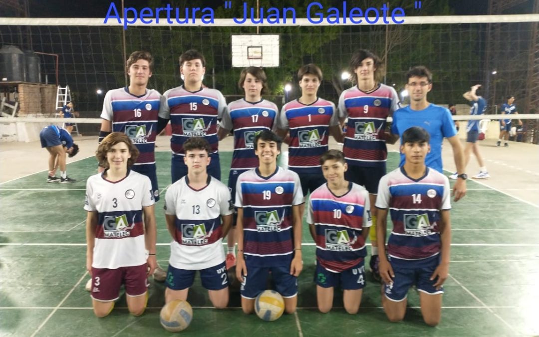 Vóley categoría sub 16, campeones del Torneo Apertura